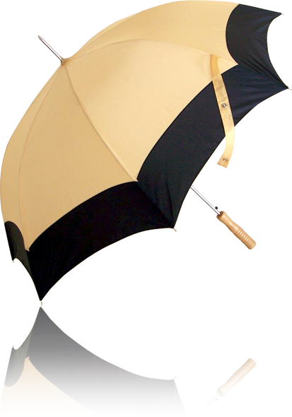Paraguas con cenefa (Vista lateral)
