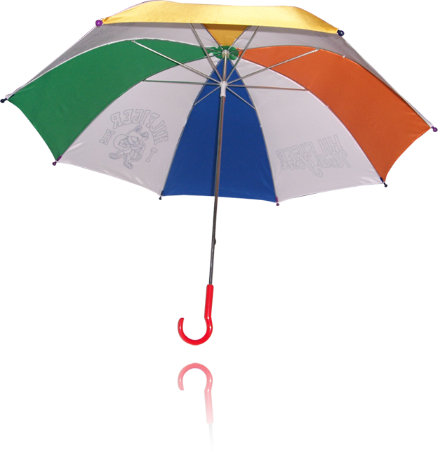 Paraguas infantil para colorear (Vista interior)